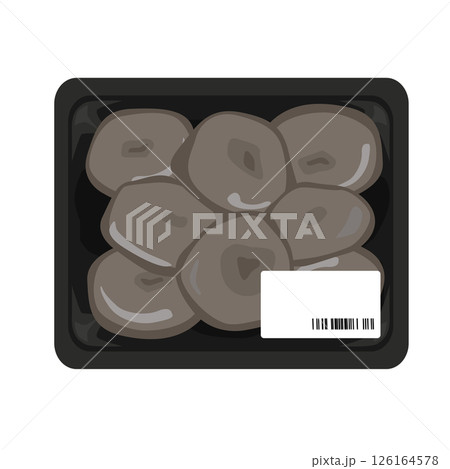 パックひらたけのイラスト 126164578