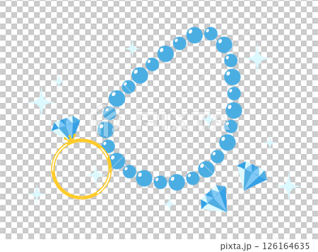 鑽石戒指和項鍊 126164635