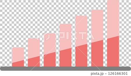 棒グラフのグラフィック素材イラスト 棒グラフのグラフィック素材イラスト 126166301