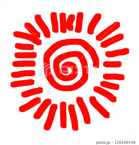 太陽のイラスト素材（JPEG/PNG） 126166548