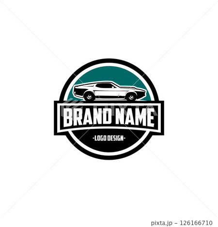 Mustang sportsroof cars logo vector isolated EPS. Set of ready-made logo templates vector isolated Mustang sportsroof cars logo vector isolated EPS. Set of ready-made logo templates vector isolated 126166710
