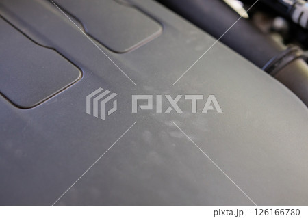 Rat footprint in the car engine Rat footprint in the car engine 126166780
