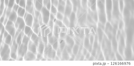 Abstract white transparent water shadow surface texture natural ripple background 126166976