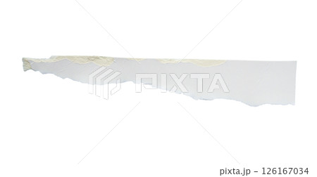 White ripped paper torn edges strips isolated on white background 126167034