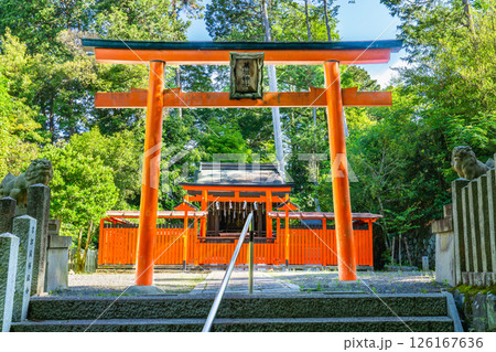 京都市左京区の菓祖神社（菓子の神）　鳥居 126167636