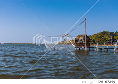 東郷湖_四つ手網 東郷湖_四つ手網 126167849