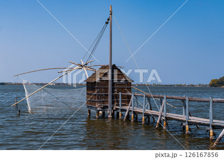 東郷湖_四つ手網 東郷湖_四つ手網 126167856