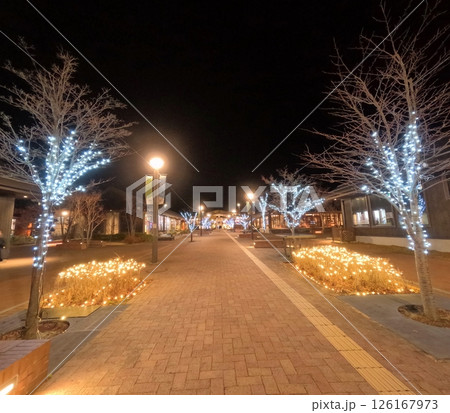 女川駅前のイルミネーション 126167973