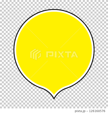 Simple speech bubble illustration circle 126168576