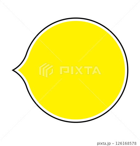 シンプルな吹き出しのイラスト　円 126168578