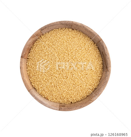 dry couscous isolated on white dry couscous isolated on white 126168965
