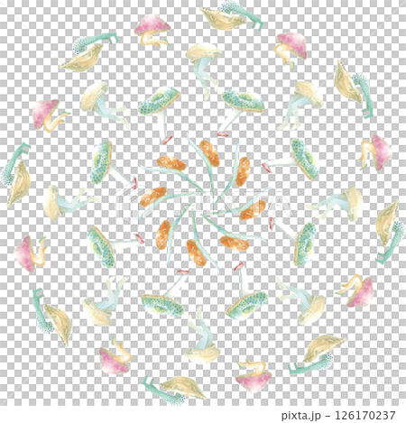 きのこびとのグラフィックパターン 07 きのこびとのグラフィックパターン 07 126170237