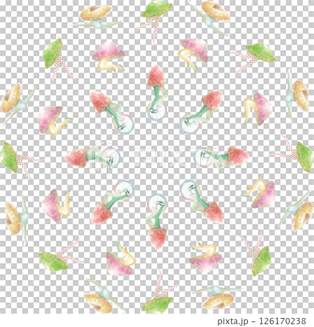 きのこびとのグラフィックパターン 08 きのこびとのグラフィックパターン 08 126170238