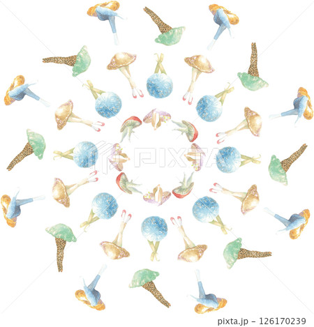きのこびとのグラフィックパターン 09 126170239