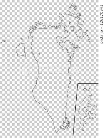 白地図 バーレーン 白地図 バーレーン 126170941