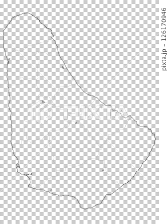 白地図 バルバドス 白地図 バルバドス 126170946