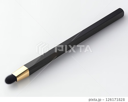 Sleek Black and Gold Makeup Brush Professional Cosmetic Applicator Close up Studio Shot Sleek Black and Gold Makeup Brush Professional Cosmetic Applicator Close up Studio Shot 126171828