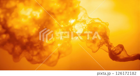 Abstract Yellow and Orange Background. Yellow and orange background, that looks like smoke. 126172182