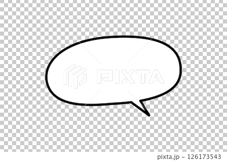 シンプルで可愛い吹き出し 126173543