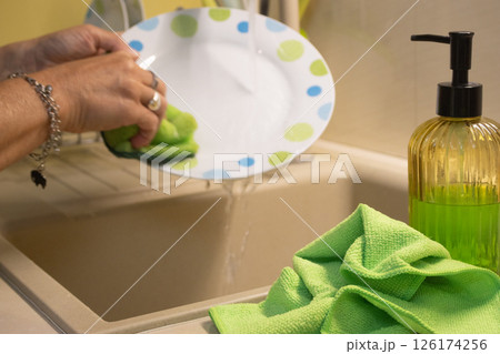 Eco-Friendly Home Cleaning Routine with Organic Supplies. Eco-Friendly Home Cleaning Routine with Organic Supplies. 126174256