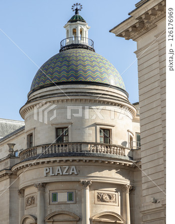Architecture splendour of The Plaza Theatre building now London luxury Apollo Cinema (Vue Cinemas. Architecture splendour of The Plaza Theatre building now London luxury Apollo Cinema (Vue Cinemas. 126176969