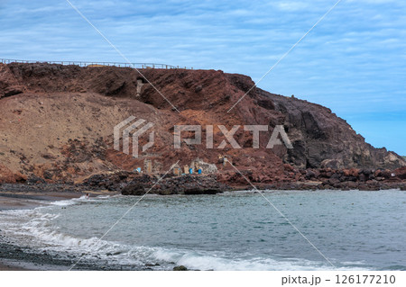 Atlantic coast near the town of El Burrero on Gran Canaria Island, Canary Islands 126177210