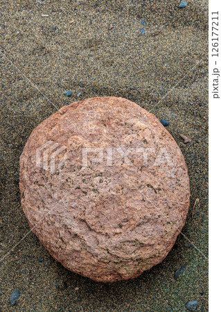 Stones on the beach near El Burrero on Gran Canaria Island, Canary Islands 126177211