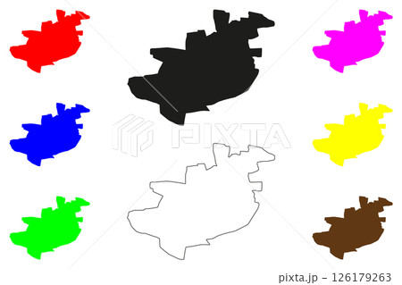 Gadag-Betageri city (Republic of India, State of Karnataka) map vector illustration, scribble sketch Gadag Betageri map Gadag-Betageri city (Republic of India, State of Karnataka) map vector illustration, scribble sketch Gadag Betageri map 126179263