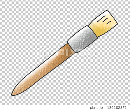 Loose, simple, thick, flat brush, analog style Loose, simple, thick, flat brush, analog style 126182871