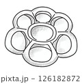ゆるめシンプル梅皿　アナログ風 126182872