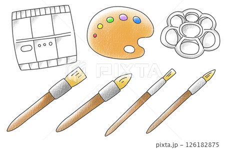 ゆるめシンプル絵描きセット　アナログ風 126182875