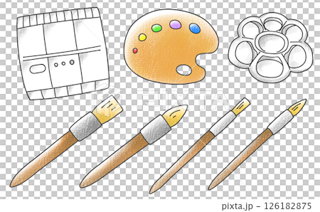 ゆるめシンプル絵描きセット　アナログ風 126182875