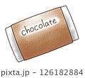 ゆるめシンプル板チョコレート2　アナログ風 126182884
