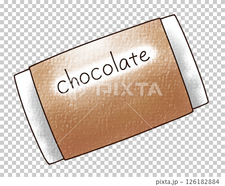 ゆるめシンプル板チョコレート2 アナログ風 ゆるめシンプル板チョコレート2 アナログ風 126182884