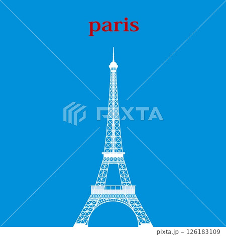 エッフェル塔　tour eiffel　パリ　paris　フランス　france 126183109