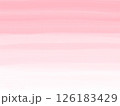 淡い桃色の水彩筆で描いたグラデーション背景 126183429