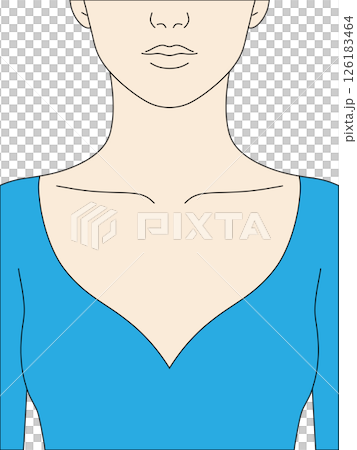 穿著開胸緊身衣的女人 126183464