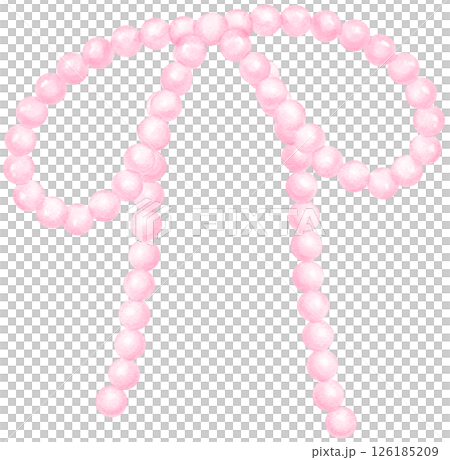 Cute Pink Pearl Bow Watercolor Vintage y2k Stlye Cute Pink Pearl Bow Watercolor Vintage y2k Stlye 126185209