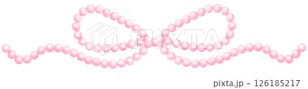 Pink Pearl Bow Border Watercolor Vintage y2k 126185217