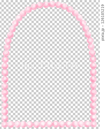 Pink Pearl Frame Arch Modern shape watercolor Pink Pearl Frame Arch Modern shape watercolor 126185219