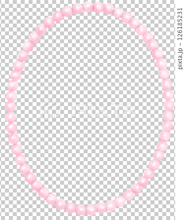 Playful Pink Pearl Frame Oval Shape watercolor Playful Pink Pearl Frame Oval Shape watercolor 126185231