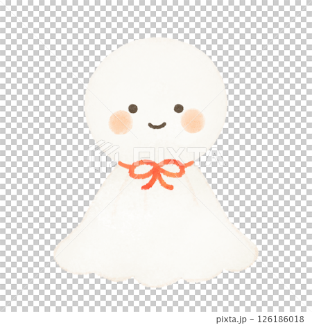 可愛いてるてる坊主のイラスト 126186018