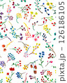 水彩手描きボタニカルシームレスパターン 126186105