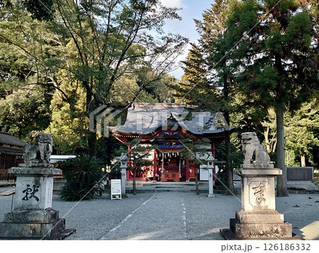 朝倉の古社・大貴己神社の拝殿に向かう 朝倉の古社・大貴己神社の拝殿に向かう 126186332