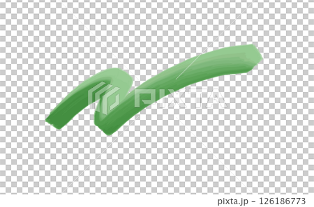 水彩手書きのチェックマークのベクターイラスト 126186773