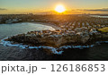 Aerial view of Bondi Beach in Sydney at sunset 126186853