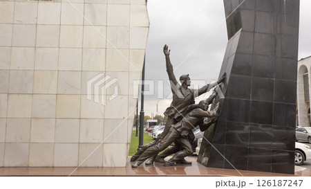 a monument on the north side of Chuy Avenue which is Memorializes the 2002 and 2010 uprisings a monument on the north side of Chuy Avenue which is Memorializes the 2002 and 2010 uprisings 126187247