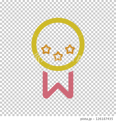 星が書かれたメダルのアイコンイラスト 星が書かれたメダルのアイコンイラスト 126187435