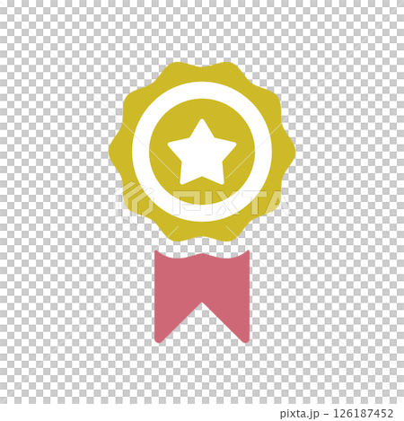 Star medal icon illustration Star medal icon illustration 126187452