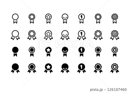 メダルのアイコンイラストセット 126187460